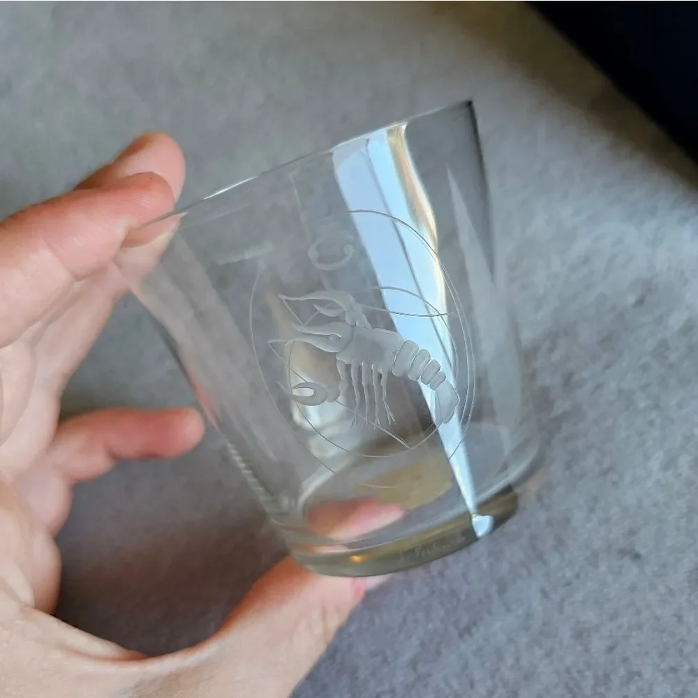 Arcadia Imports Hand Crafted Crystal Zodiac Cancer Cup